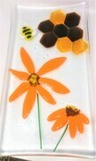 Bee and flower platter