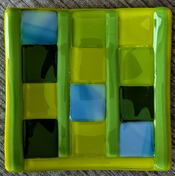 Bright Green square dish