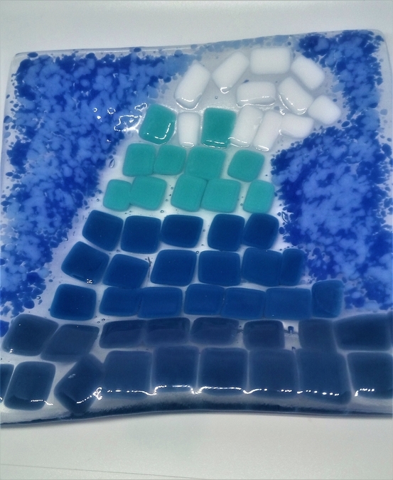 wave square dish